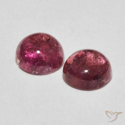 Pedras preciosas de Turmalina rosa médio natural de 2.47 ct, Redondo, Transparente