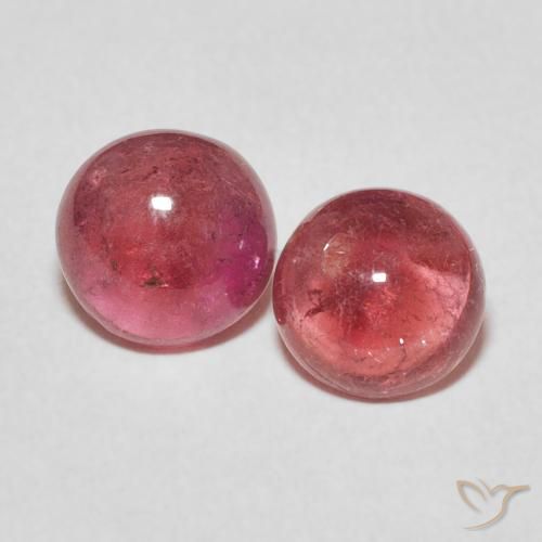 2.61ctw Natural rosa médio Turmalina, Redondo, Transparente