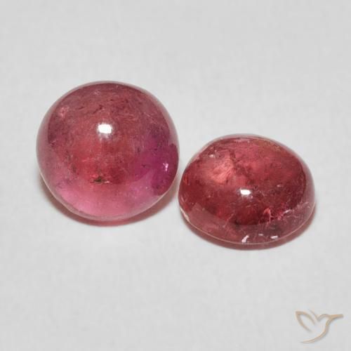 Pedras preciosas de Turmalina rosa médio natural de 2.61 ct, Redondo, Transparente