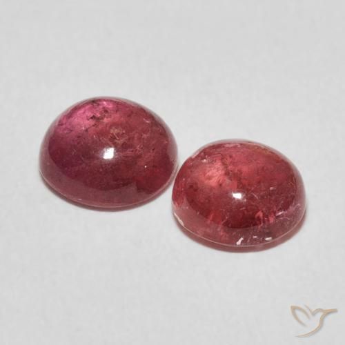 Pedras preciosas de Turmalina rosa médio natural de 2.61 ct, Redondo, Transparente