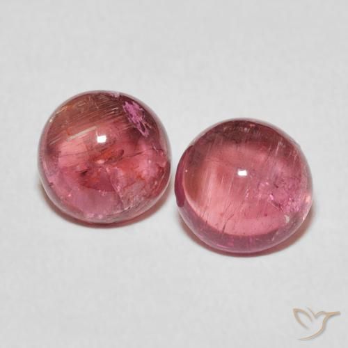 2.62ctw Natural Rosa quente Turmalina, Redondo, Transparente