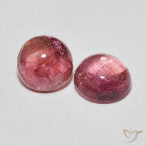 Pedras preciosas de Turmalina Rosa quente natural de 2.62 ct, Redondo, Transparente