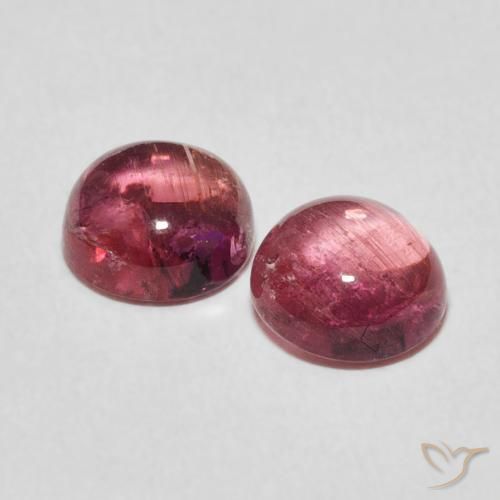 Pedras preciosas de Turmalina Rosa quente natural de 2.62 ct, Redondo, Transparente