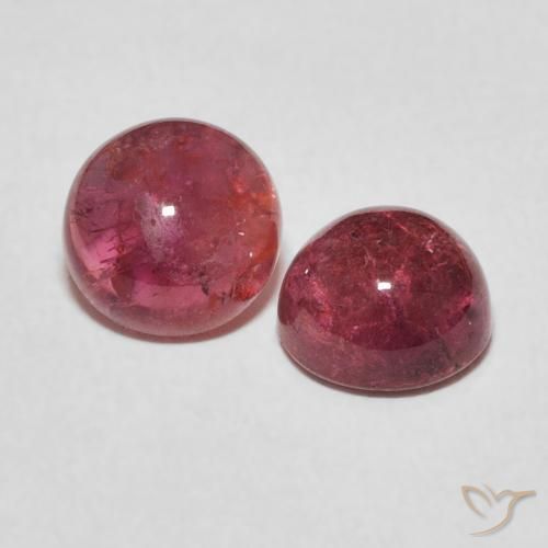 Pedras preciosas de Turmalina rosa médio natural de 2.80 ct, Redondo, Transparente