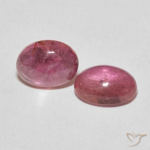 Pedras preciosas de Turmalina Rosa chiclete natural de 2.99 ct, oval, Transparente