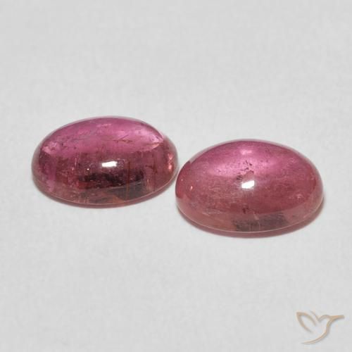 Pedras preciosas de Turmalina Rosa chiclete natural de 2.99 ct, oval, Transparente