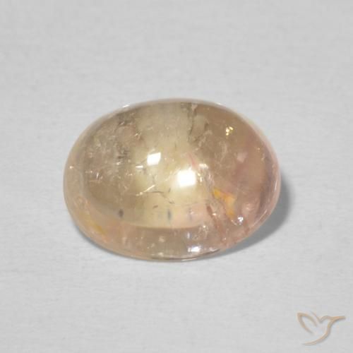 2.13ct Natural Rosa salmão Turmalina, oval, Transparente