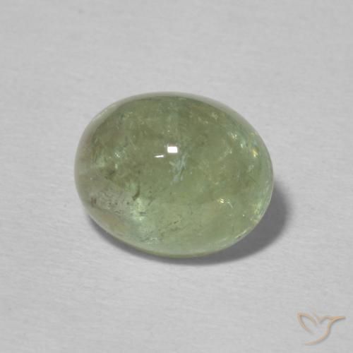 Turmalina Terra Pálida Verde Natural 2.40ct, oval, Transparente