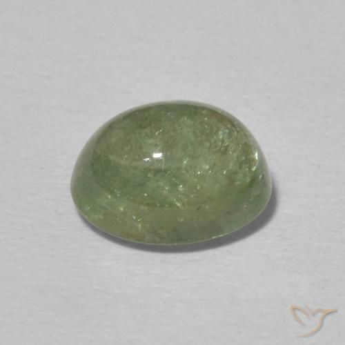 Turmalina Terra Pálida Verde Natural 2.40ct, oval, Transparente