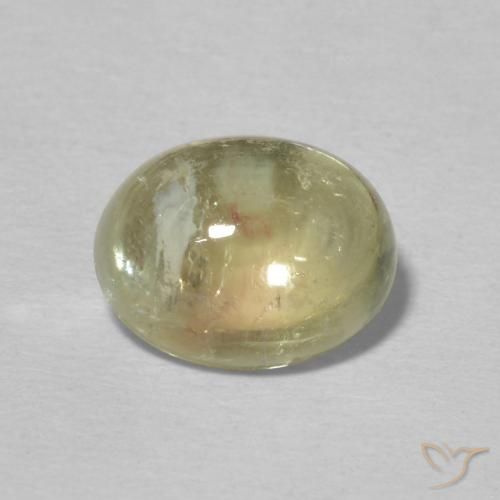 2.44ct Natural Verde amarelado Turmalina, oval, Transparente