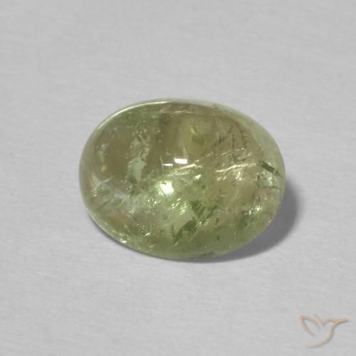 Turmalina verde quente Natural 1.92ct, oval, Transparente