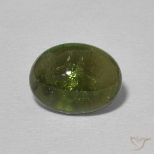 1.75ct Natural Verde médio Turmalina, oval, Transparente