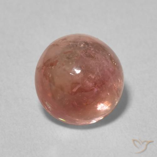 1.79ct Natural Rosa Alaranjado Turmalina, Redondo, Transparente