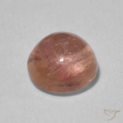 Turmalina Rosa Alaranjado Natural 1.79ct, Redondo, Transparente