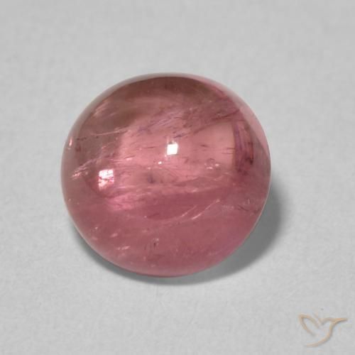 Turmalina Rosa Intenso Natural 1.81ct, Redondo, Transparente