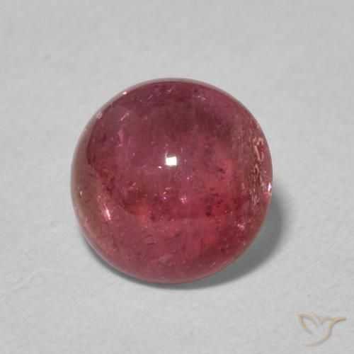 Turmalina Rosa Alaranjado Natural 1.46ct, Redondo, Transparente