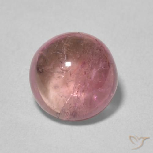 1.73ct Natural Rosa choque claro Turmalina, Redondo, Transparente