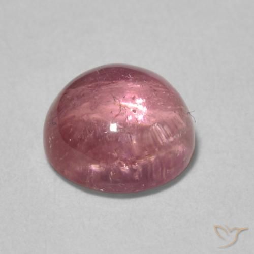 Turmalina Rosa choque claro Natural 1.73ct, Redondo, Transparente