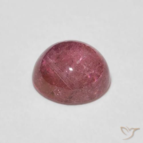 Turmalina Rosa escuro Natural 1.05ct, Redondo, Transparente