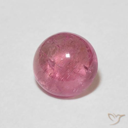 Turmalina Rosa chiclete Natural 0.86ct, Redondo, Transparente