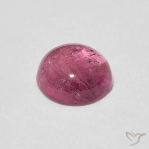 Turmalina Rosa chiclete Natural 0.86ct, Redondo, Transparente