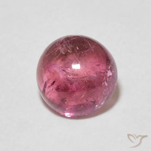 Turmalina rosa médio Natural 1.25ct, Redondo, Transparente