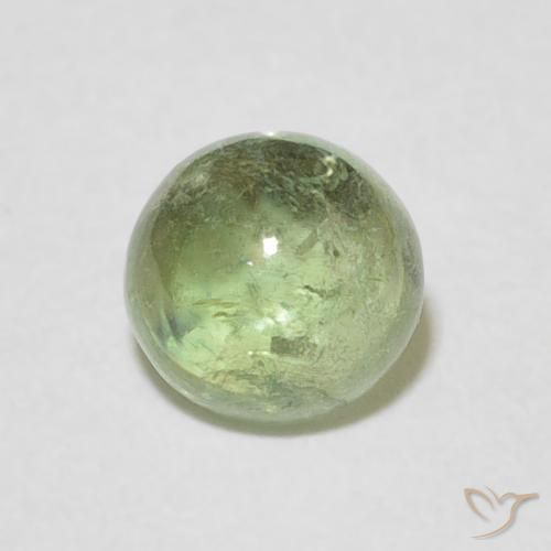 Turmalina Luz verde Natural 1.16ct, Redondo, Transparente