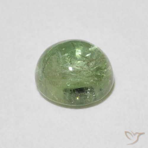 Turmalina Luz verde Natural 1.16ct, Redondo, Transparente