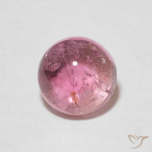 0.99ct Natural Luz rosa Turmalina, Redondo, Transparente