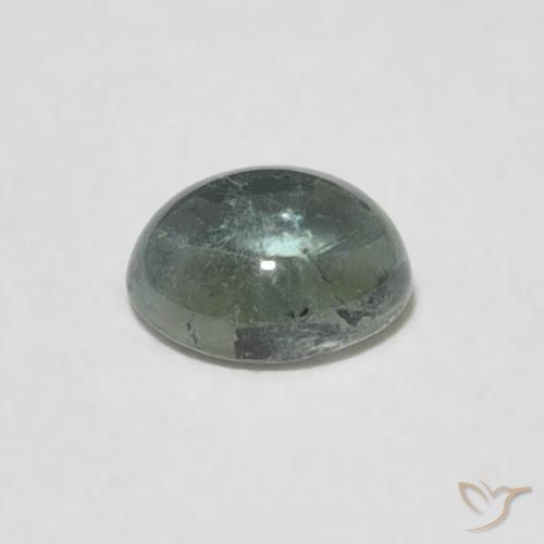 Turmalina Verde acinzentado Natural 0.70ct, oval, Transparente