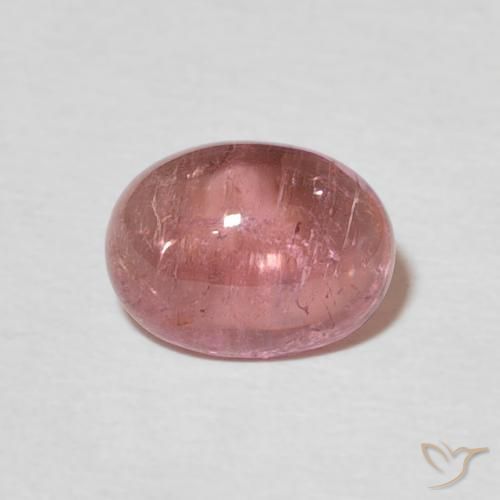 1.55ct Natural rosa médio Turmalina, oval, Transparente