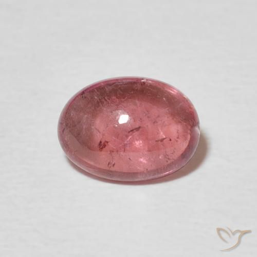 1.33ct Natural vermelho arroxeado Turmalina, oval, Transparente