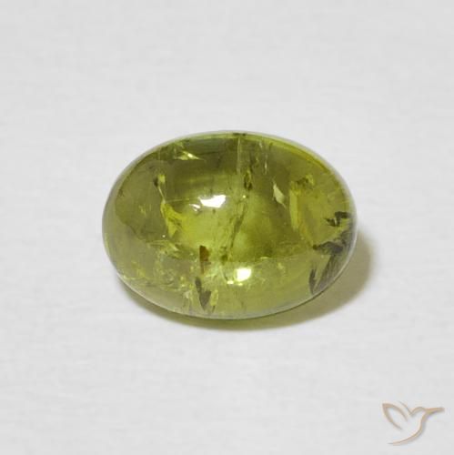 1.41ct Natural Verde Terroso Claro Turmalina, oval, Transparente