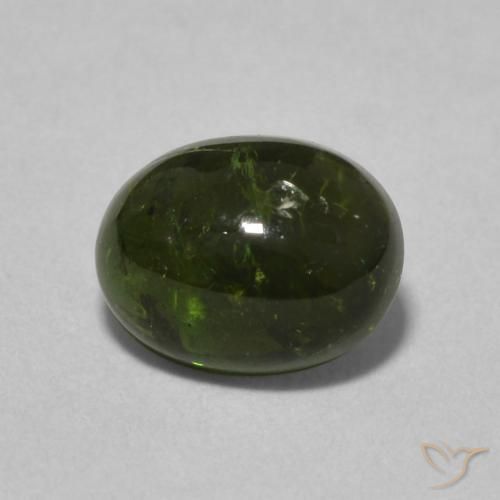1.51ct Natural Verde floresta Turmalina, oval, Transparente