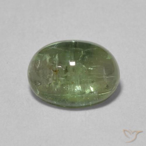 1.52ct Natural Verde médio Turmalina, oval, Transparente