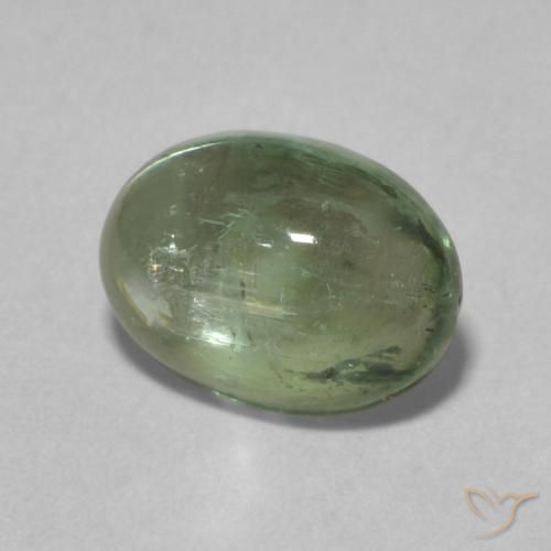 Turmalina Medium Light-Green Natural 1.39ct, oval, Transparente