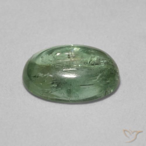 Turmalina Medium Light-Green Natural 1.39ct, oval, Transparente