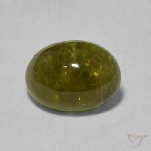 1.31ct Natural verde escuro Turmalina, oval, Transparente