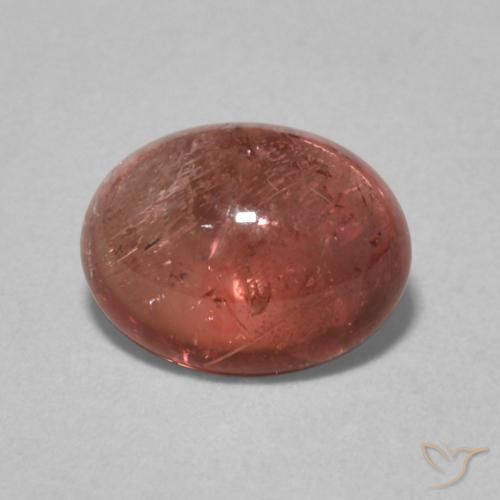 1.59ct Natural vermelho médio Turmalina, oval, Transparente
