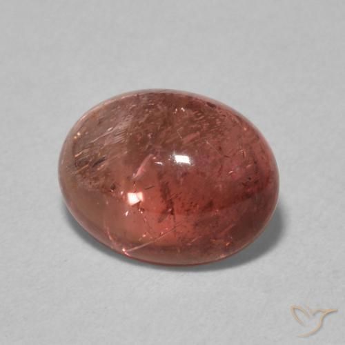 Turmalina vermelho médio Natural 1.59ct, oval, Transparente