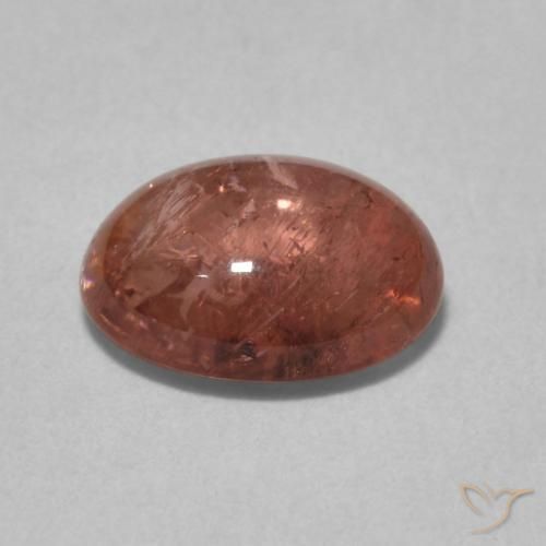 Turmalina vermelho médio Natural 1.59ct, oval, Transparente
