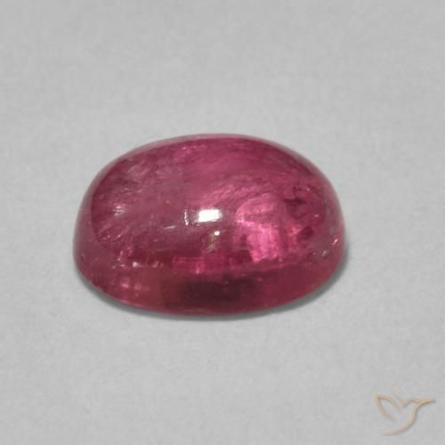 Turmalina roxo médio Natural 1.36ct, oval, Transparente