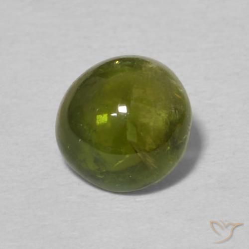 Turmalina Verde médio Natural 0.95ct, Redondo, Transparente