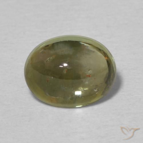 1.16ct Natural Verde acastanhado Turmalina, oval, Transparente
