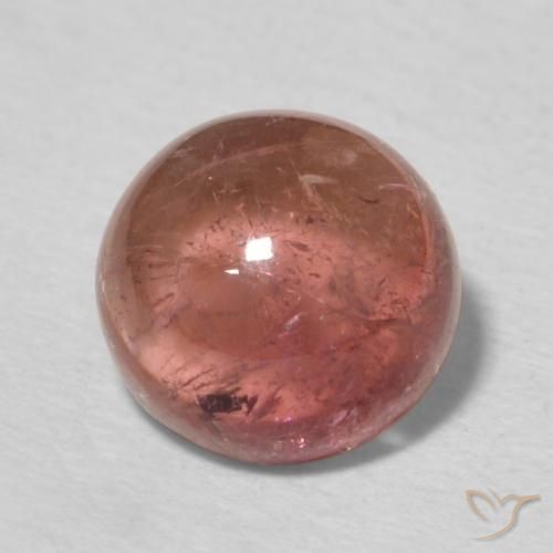 1.57ct Natural rosa médio Turmalina, Redondo, Transparente