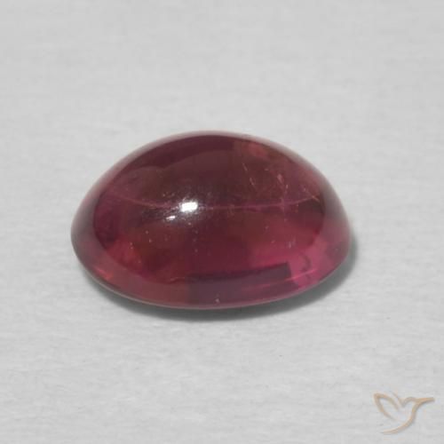 Turmalina Rosa escuro Natural 0.89ct, oval, Transparente