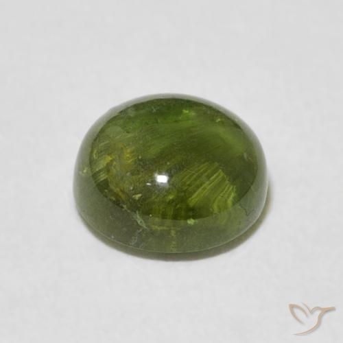 Turmalina Verde médio Natural 1.61ct, Redondo, Transparente