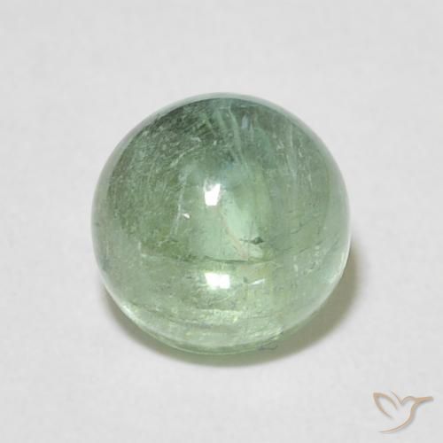 2.06ct Natural Muito claro amarelo verde Turmalina, Redondo, Transparente