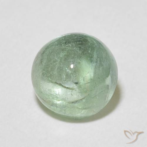 Turmalina Muito claro amarelo verde Natural 2.06ct, Redondo, Transparente
