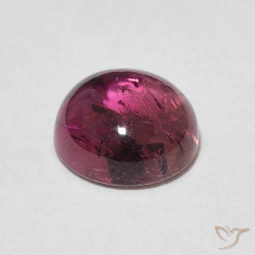 Turmalina Rosa escuro Natural 1.51ct, Redondo, Transparente